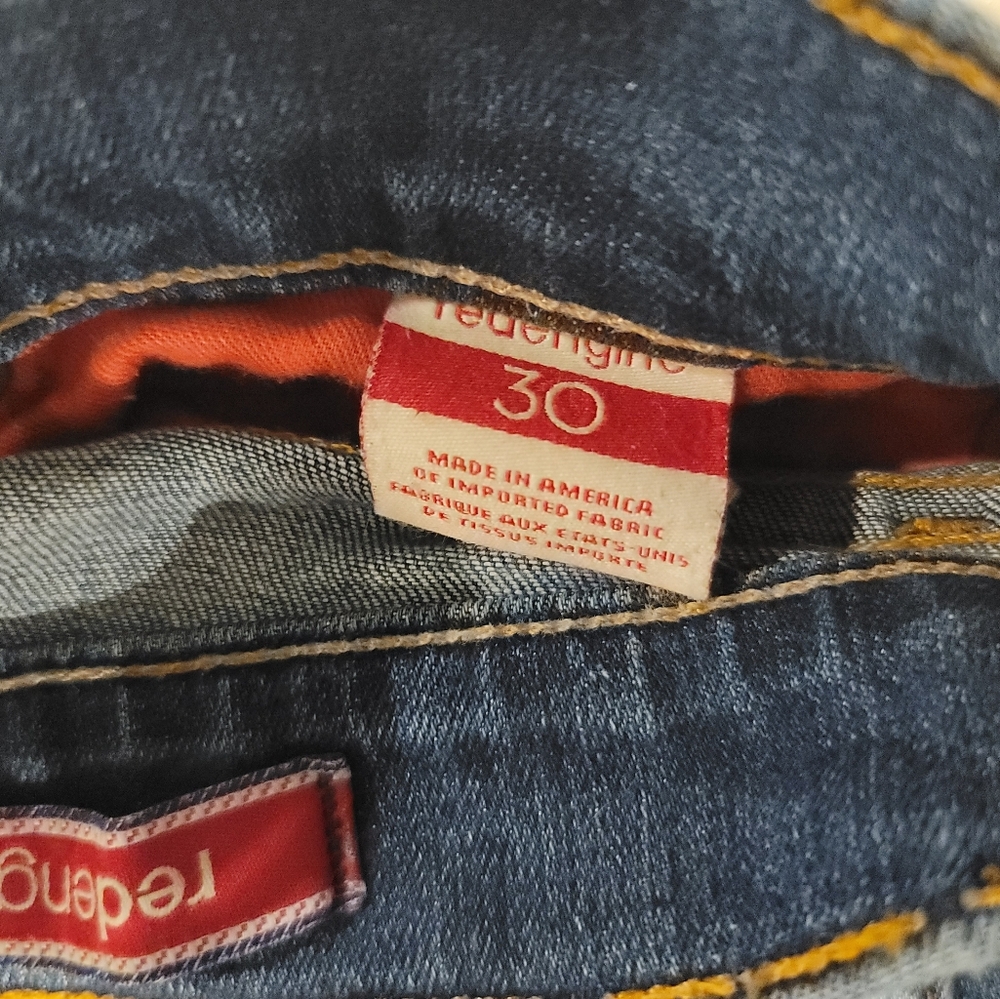 RED ENGINE Firefly Mid Rise Straight Leg Jean Made in America Size 30 - Picture 16 of 16